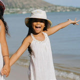 Kids Reversible Bucket Hat with Lemon Print, for Girls & Boys, Packable Fun & Cool Beach UPF 50+ Sun Protection Bucket Hat - Ages 2-13 Years
