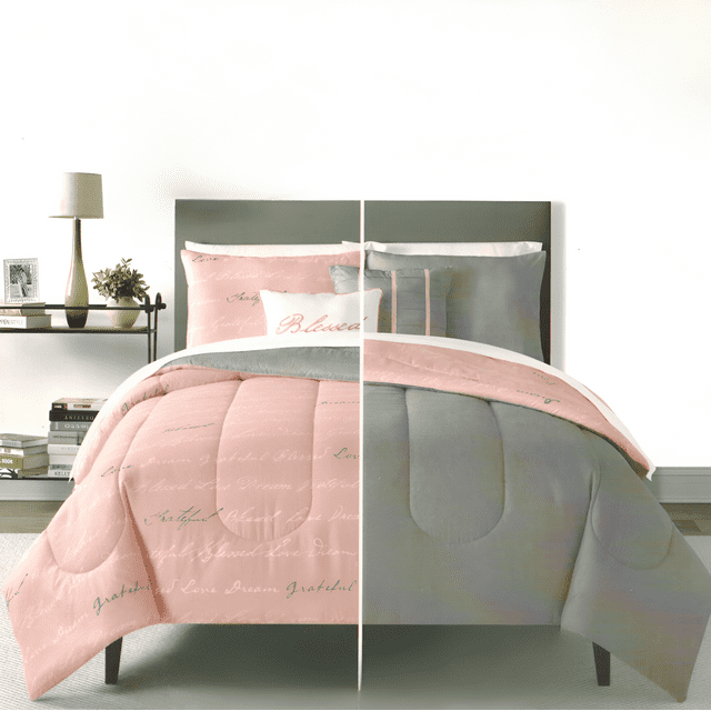 Sugar Studios King 5-Piece Reversible Comforter Set, Includes 2 King Shams, 2 Decorative Pillows, 1 King Comforter