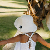 Kids Reversible Bucket Hat with Mermaid Print, for Girls, Packable Fun & Cool Beach UPF 50+ Sun Protection Bucket Hat - Ages 2-13 Years