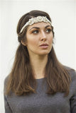 Ear Saver Face Mask Headband Designer with Adjustable Elastic and Felt Backing In Crystal Rhinestones | Save Your ears