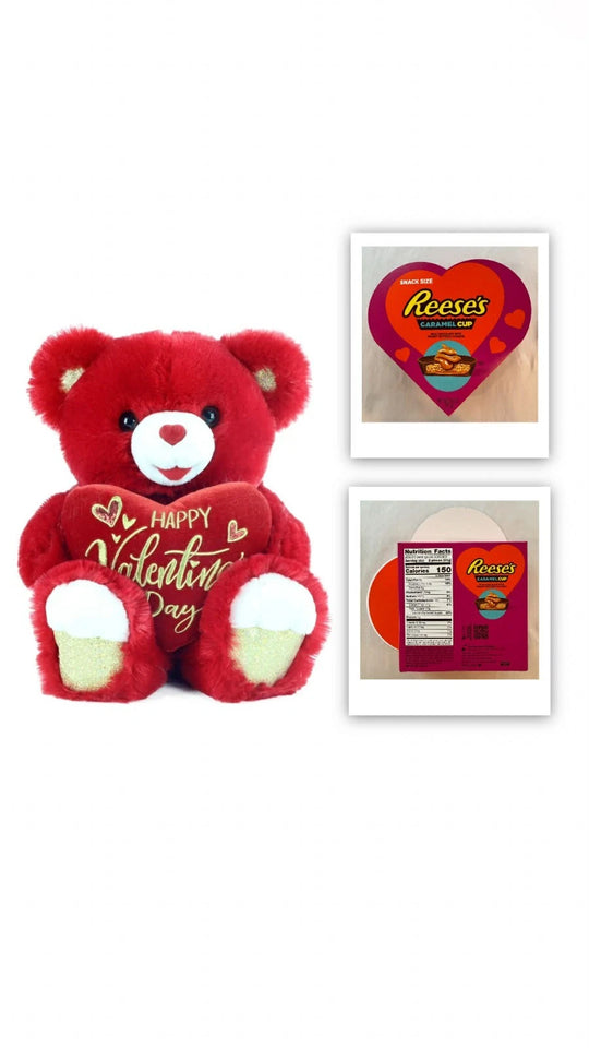 Way To Celebrate Valentine’s Day Large Sweetheart Teddy Bear Red