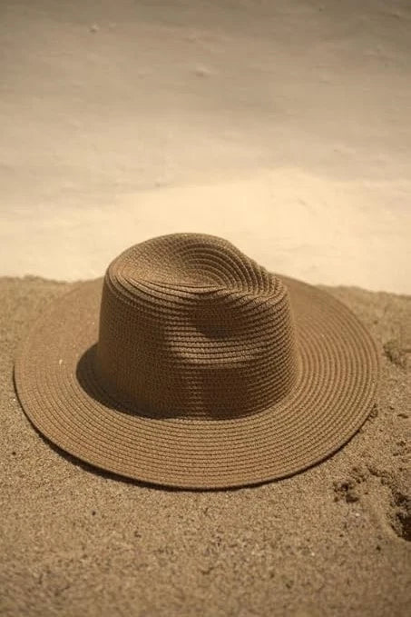 Women’s Wide Brim Sun Hat Plain Summer Beach Hat, UV Protection Floppy Straw Hat for Travel, Pool & Outdoor