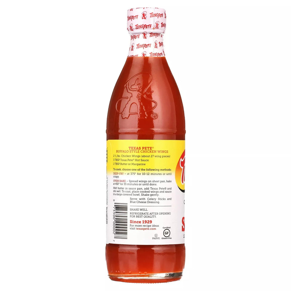 Texas Pete Original Hot Sauce (Pack of 3) Large 12 oz Bottles by Texas Pete