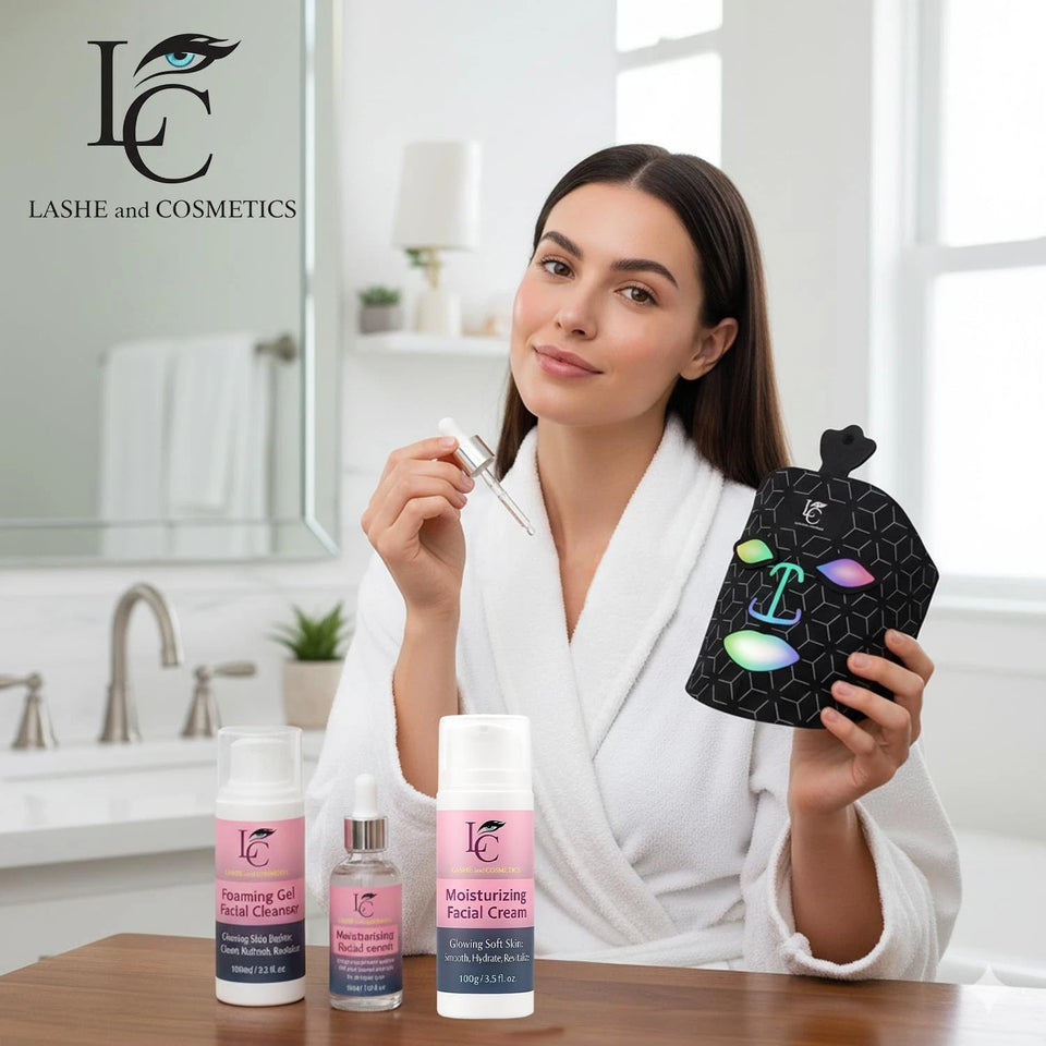 LED Mask Skincare Essentials – Complete 4-Step Moisturizing Set All skin Type