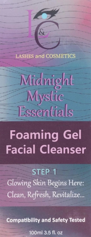 LED Mask Therapy Midnight Mystic Essentials Foaming Gel Facial Cleanser
