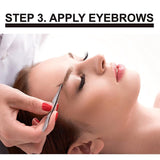 Eyebrow Extensions Kit with 1 x Trays of Mink Eyebrows in Brown Comes on Mixed Length Trays 5-8 Mm Mix, Eyebrow Extension Glue Clear & Extension Tweezers by Kc Republic (Brown, Black Tweezer)